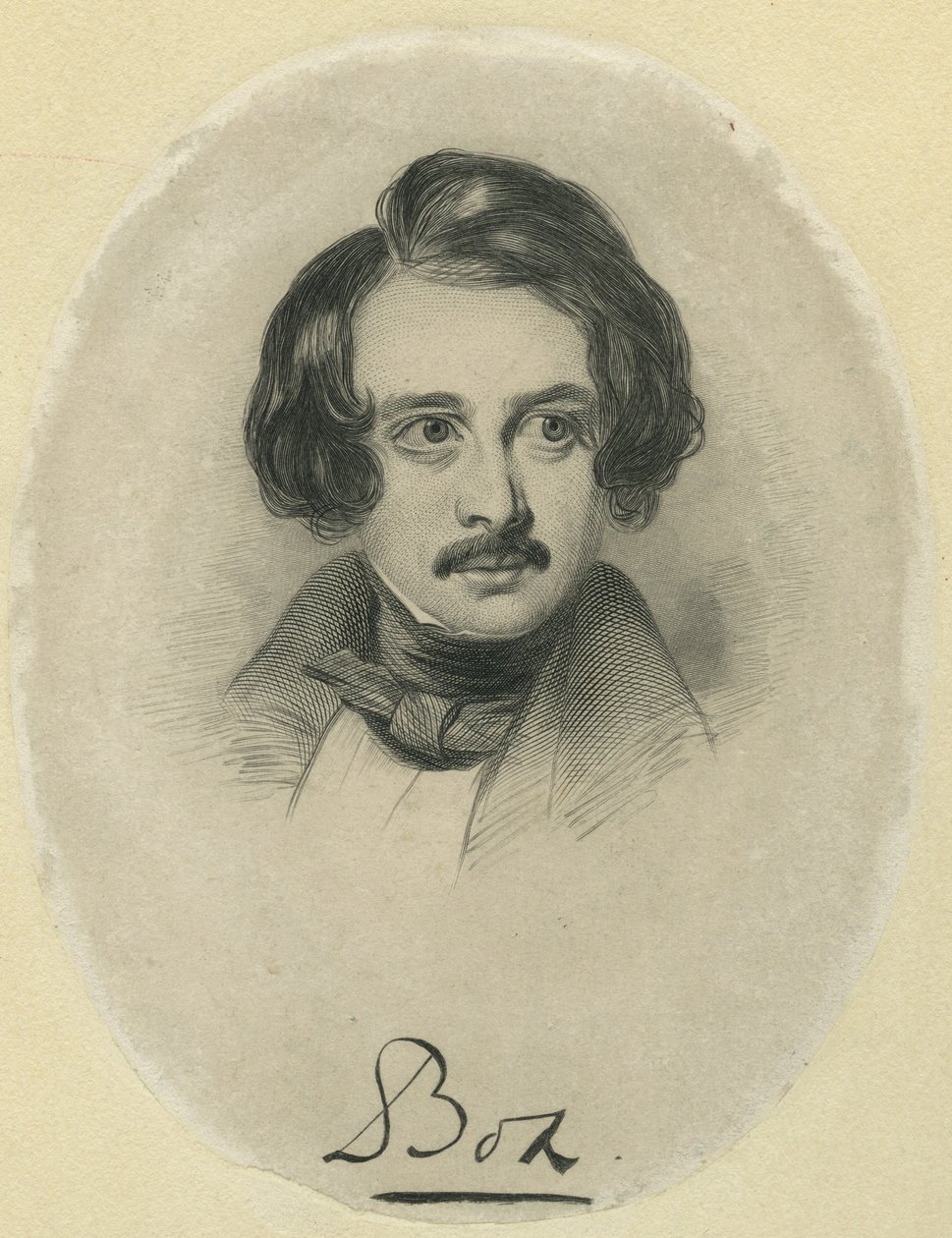 Charles Dickens, engraved by Boz by Samuel Lawrence