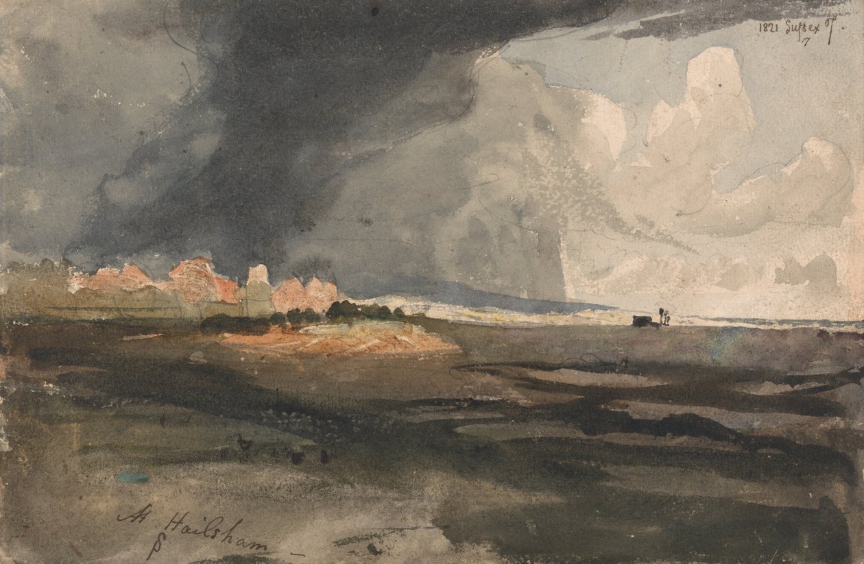 At Hailsham, Sussex - A Storm Approaching by Samuel Palmer