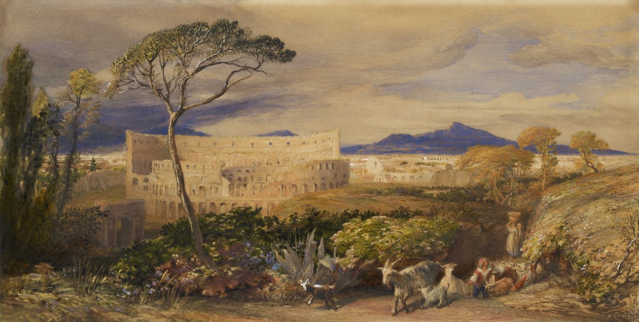 The Colosseum and Alban Mount by Samuel Palmer