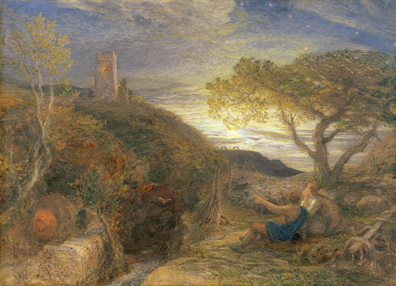 The Lonely Tower by Samuel Palmer
