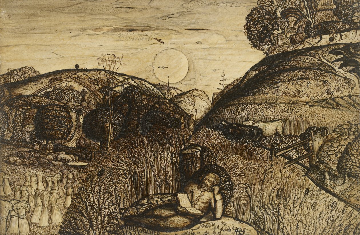 The Valley Thick with Corn, 1825 by Samuel Palmer