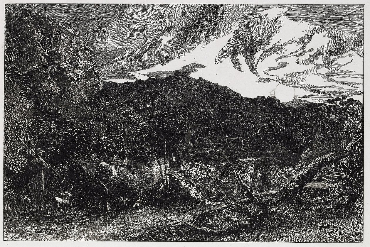 The Weary Ploughman, 1858 by Samuel Palmer