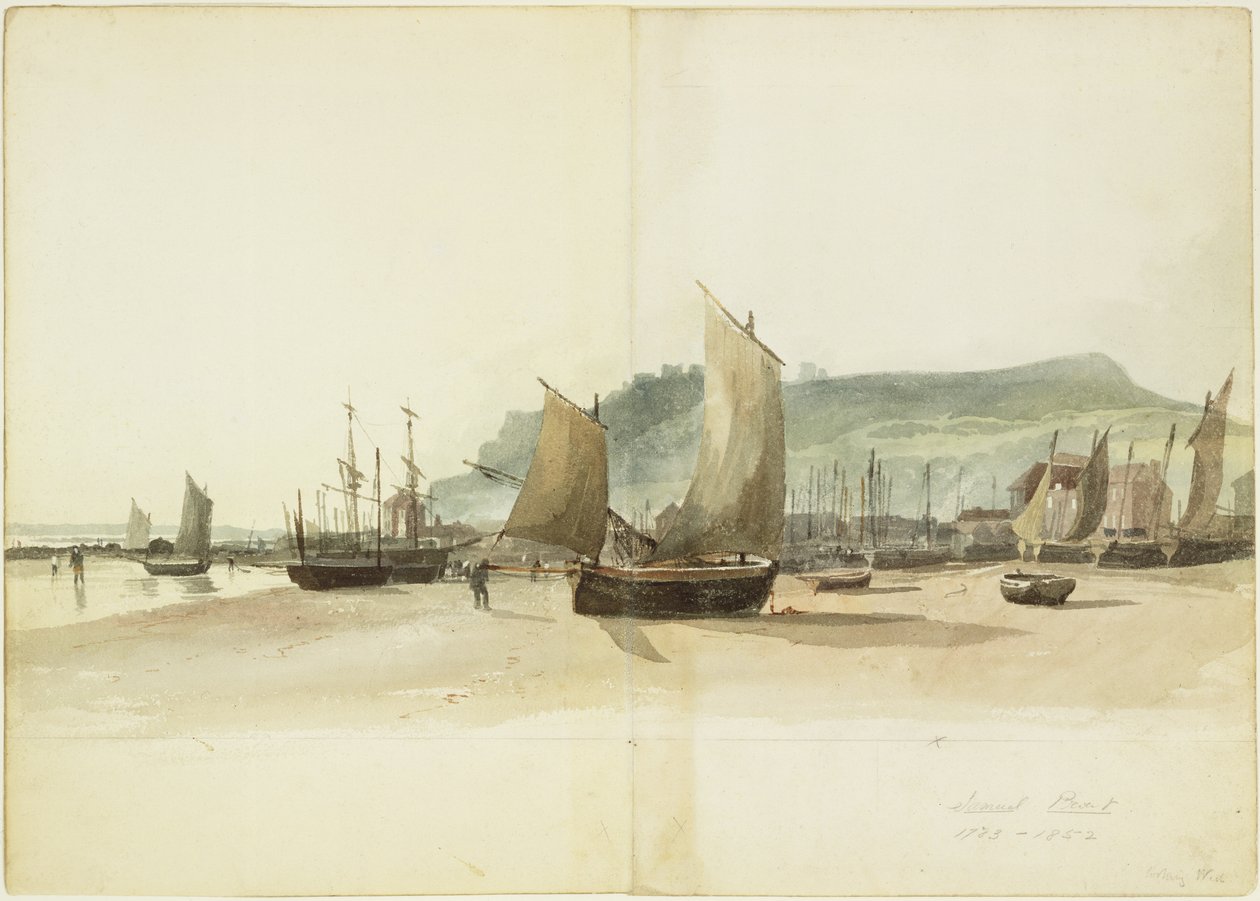 The Beach at Low Tide by Samuel Prout