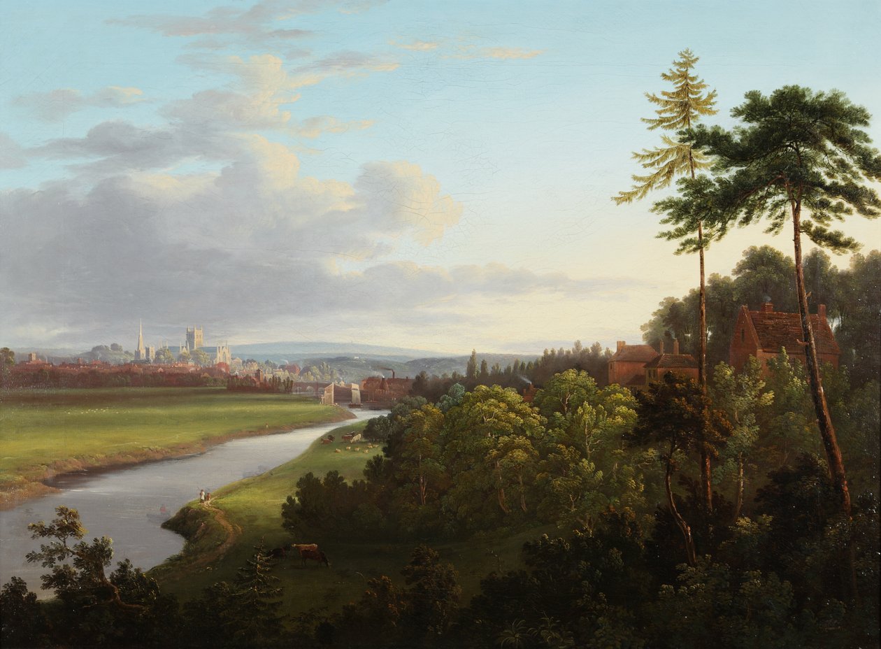 View of Worcester from Henwick by Samuel Smith