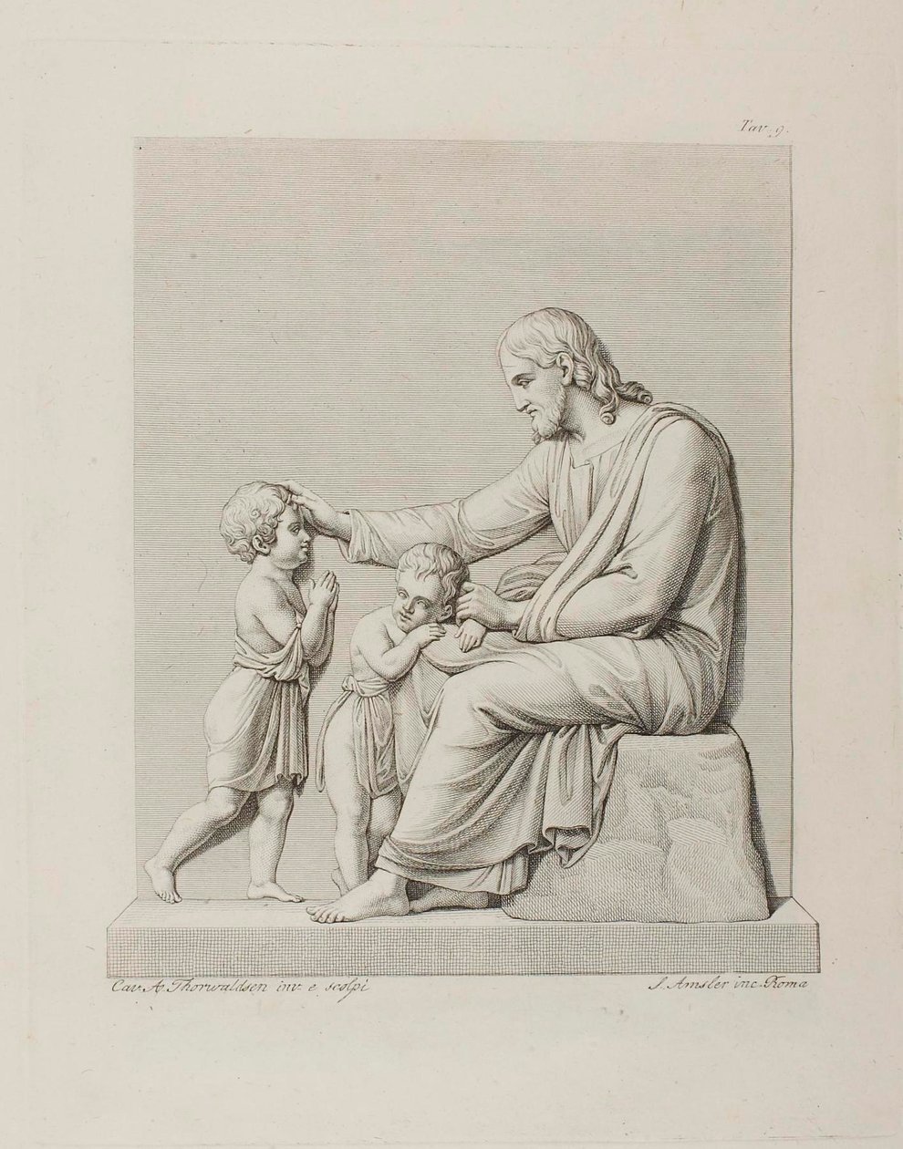 Christ Blessing the Children by Samuel Amsler
