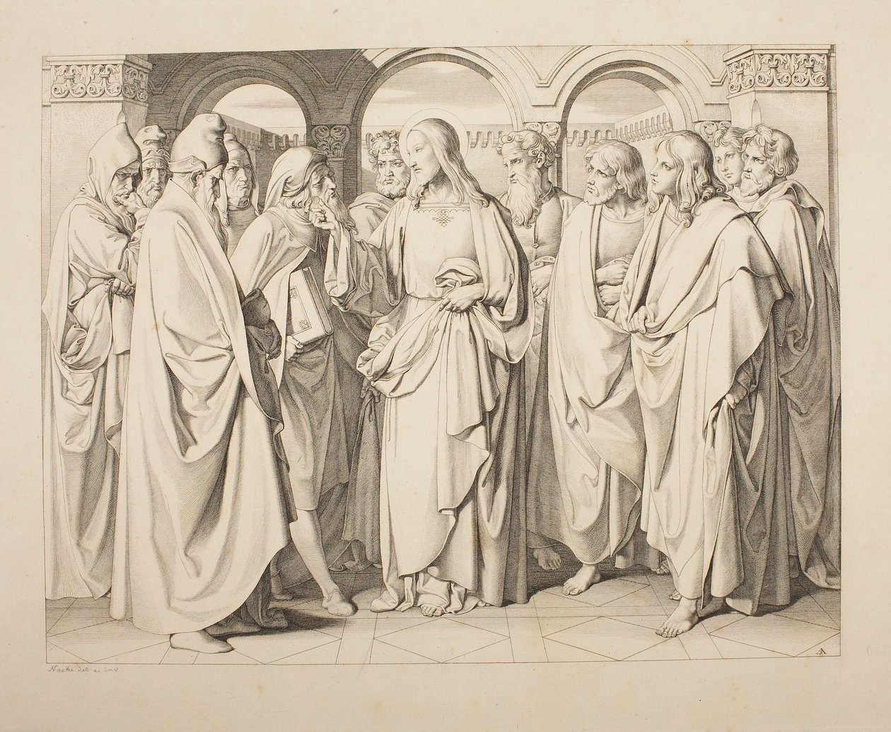 The Tribute Money by Samuel Amsler