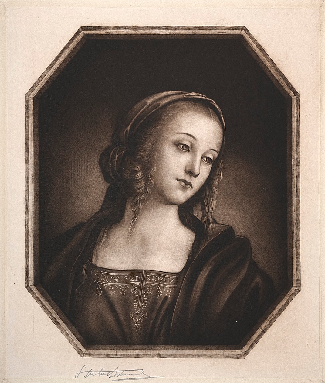 Madonna, 19th-20th century by Samuel Arlent Edwards