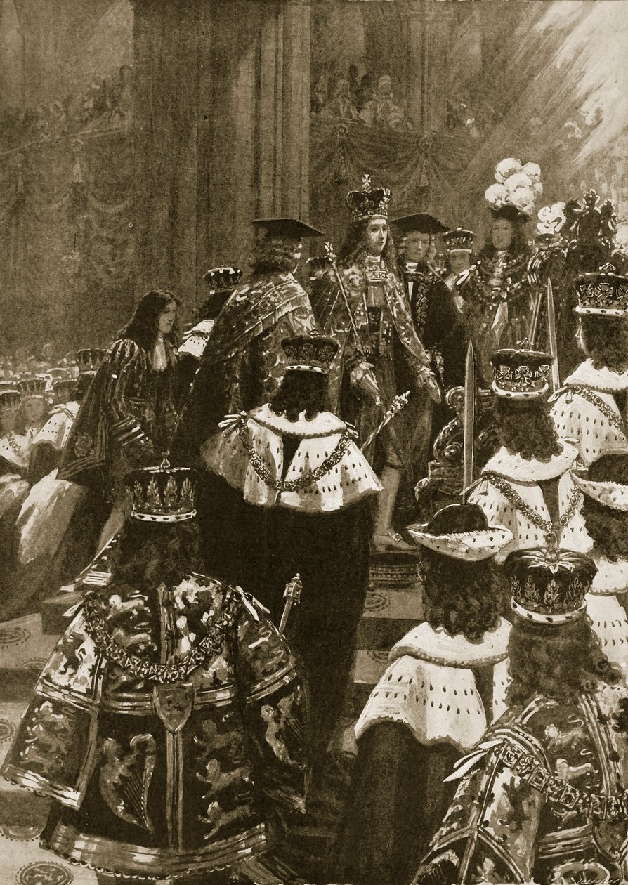 The Inthronization at the Coronation of George I, October 20th, 1714, from 