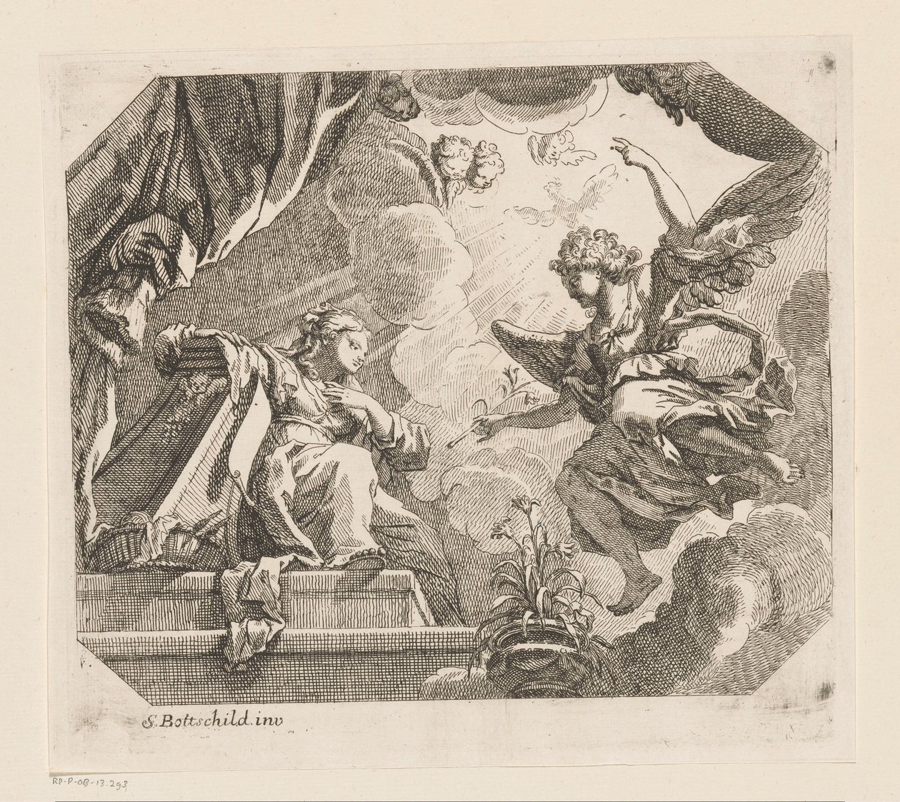 Annunciation to Mary by Samuel Bottschild