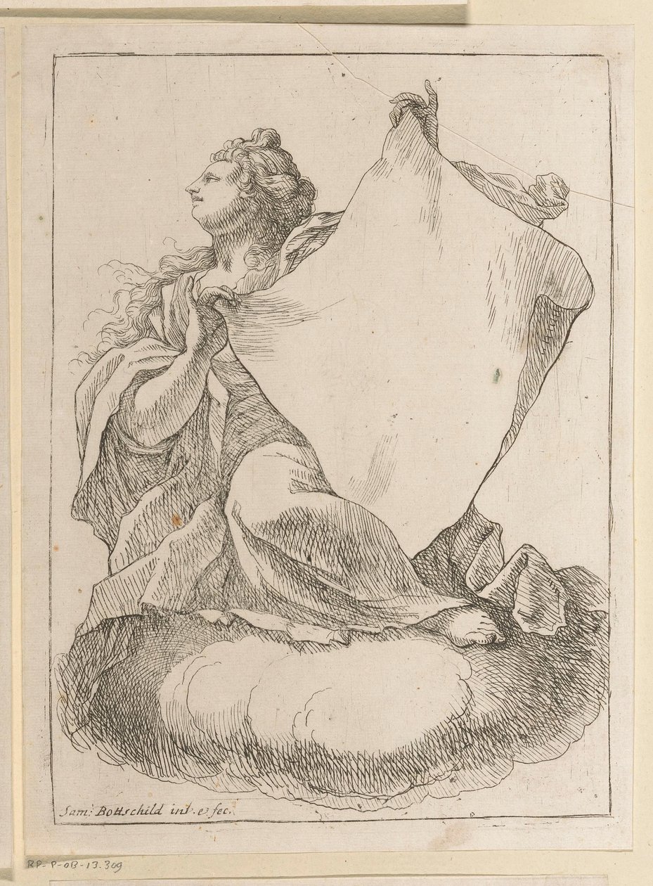 Woman with a Cloth in Her Hands by Samuel Bottschild
