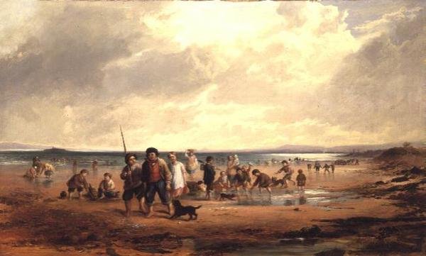 Children Playing on a Beach by Samuel Bough
