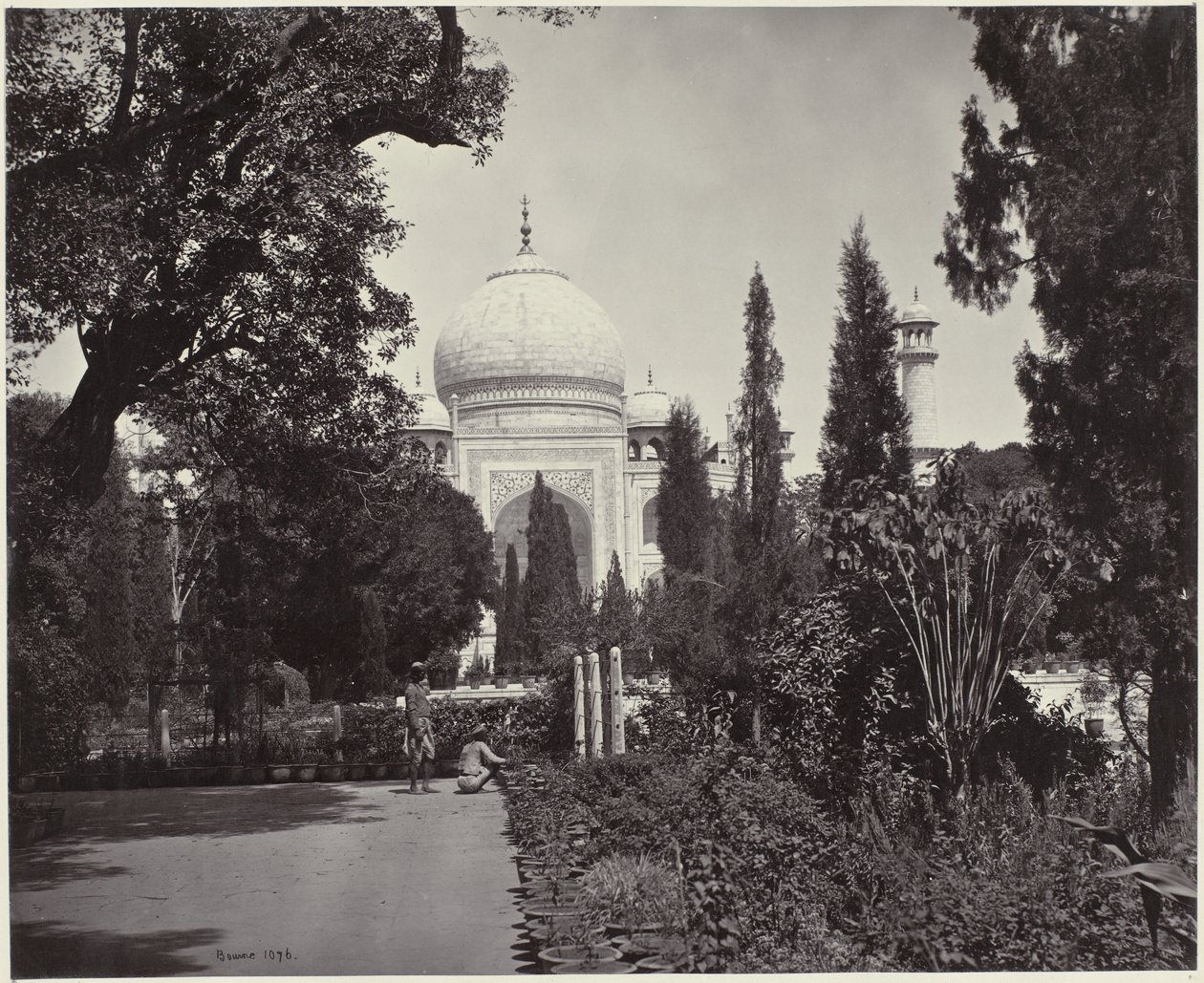View of the Taj Mahal and the Garden by Samuel Bourne (signed by artist)