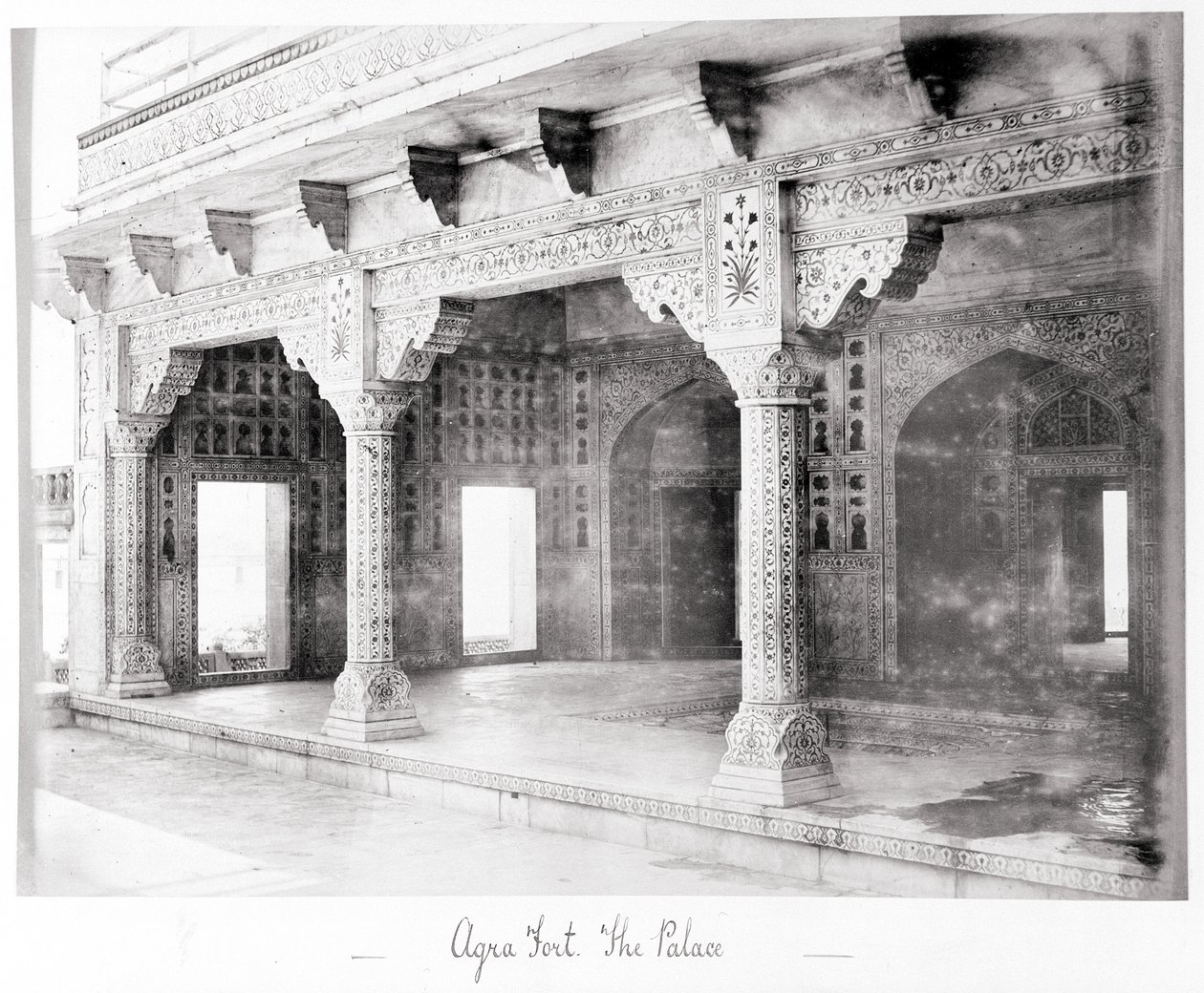 Agra Fort, The Palace by Samuel Bourne