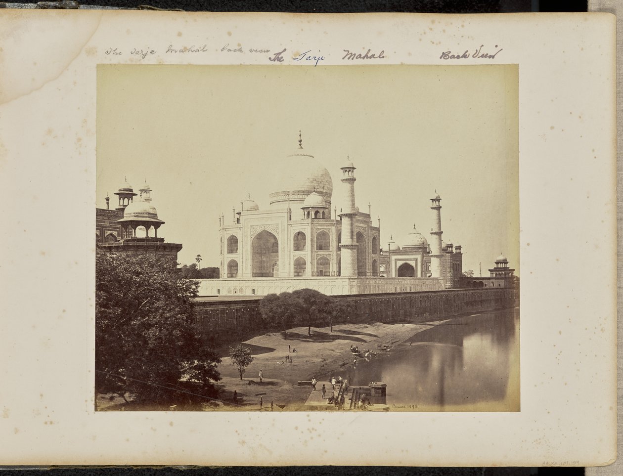 Agra; The Taj, from the River by Samuel Bourne