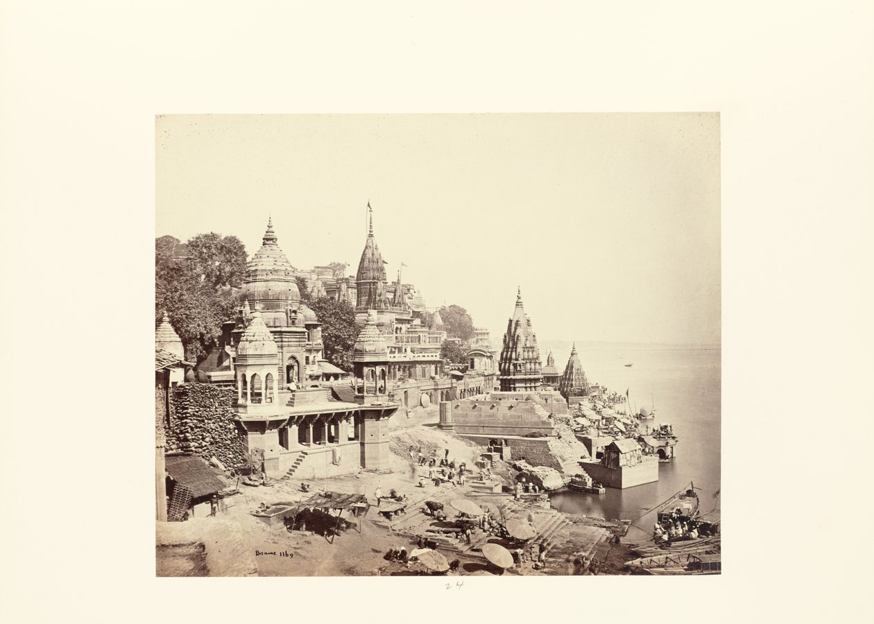 Benares; The Burning Ghat by Samuel Bourne