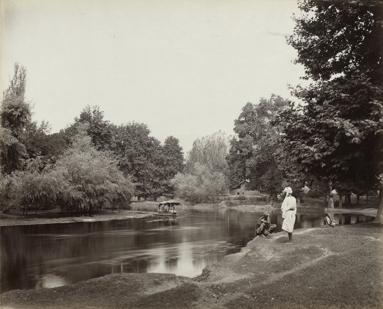 Dhul Canal below Chunar Bagh, Kashmir, c. 1865 by Samuel Bourne