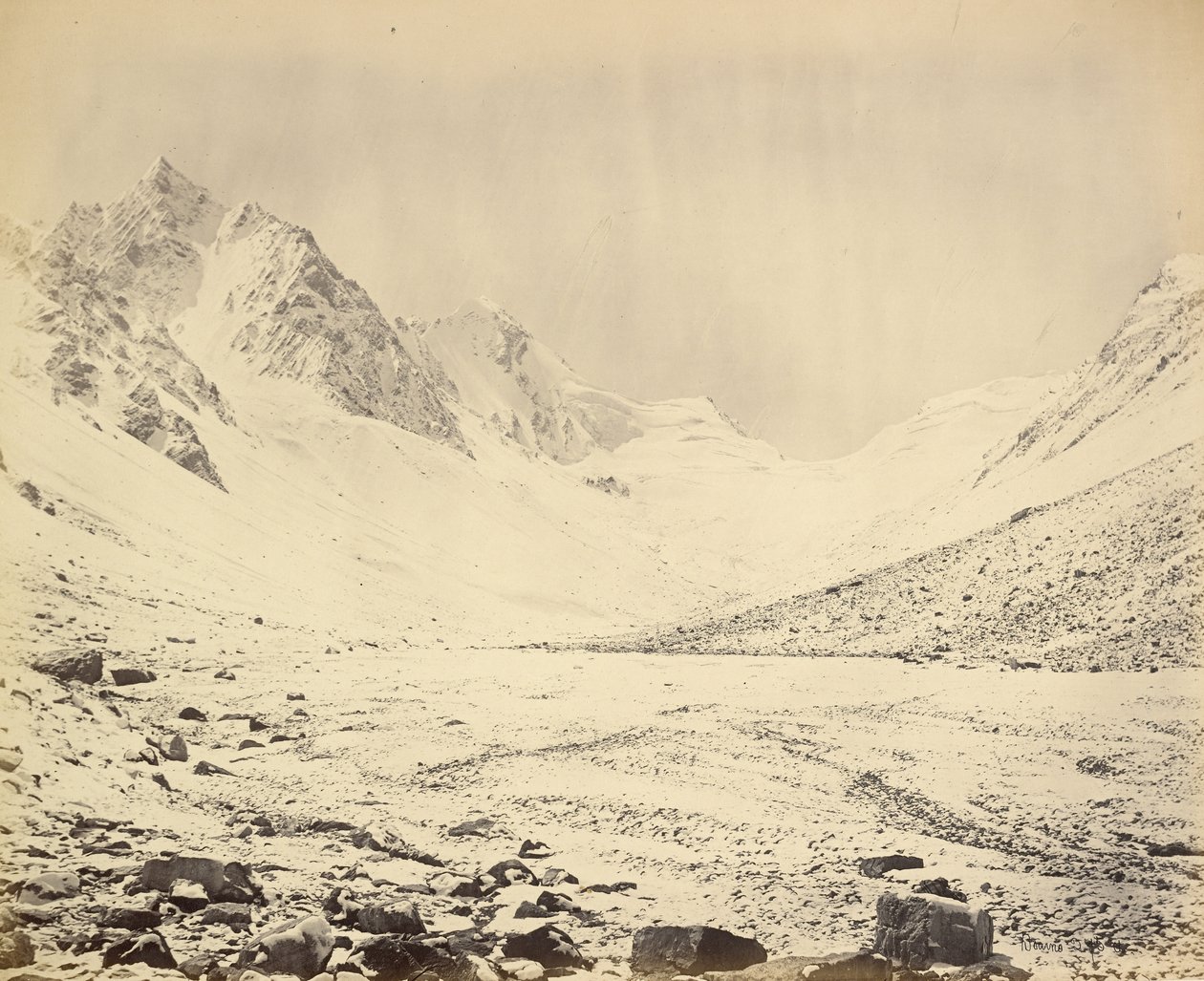 The Taree Pass, Elevation 15,282 Feet (Another View) by Samuel Bourne