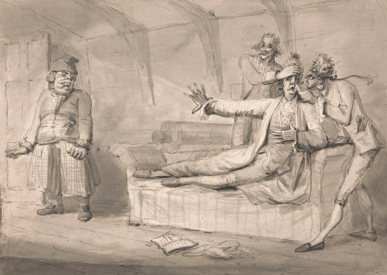 Morgan Offending the Delicate Organs of Captain Wiffle by Samuel Collings