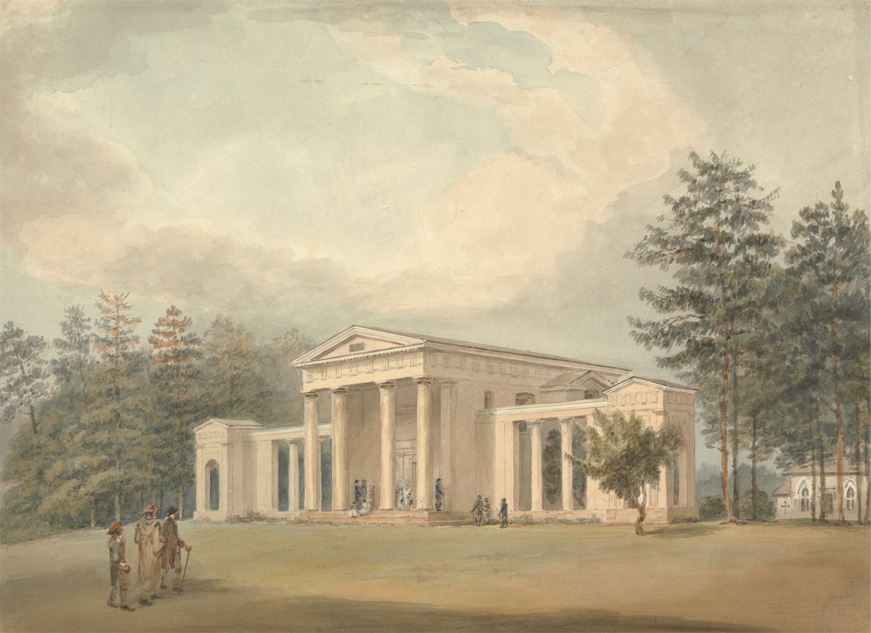 Classical Church, Ayot St. Lawrence, Hertfordshire by Samuel Davis