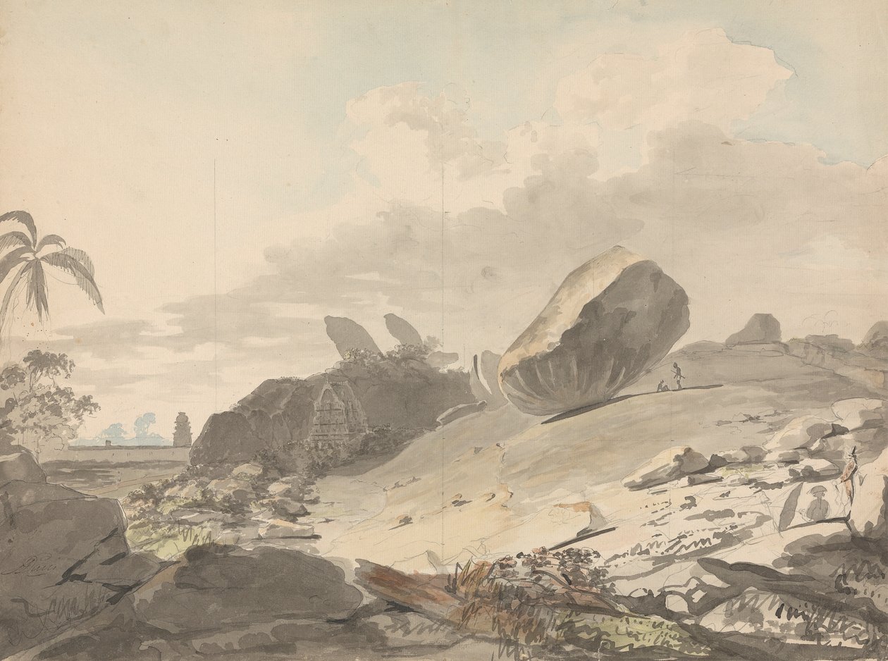 The Seven Pagodas, Mamallapuram by Samuel Davis