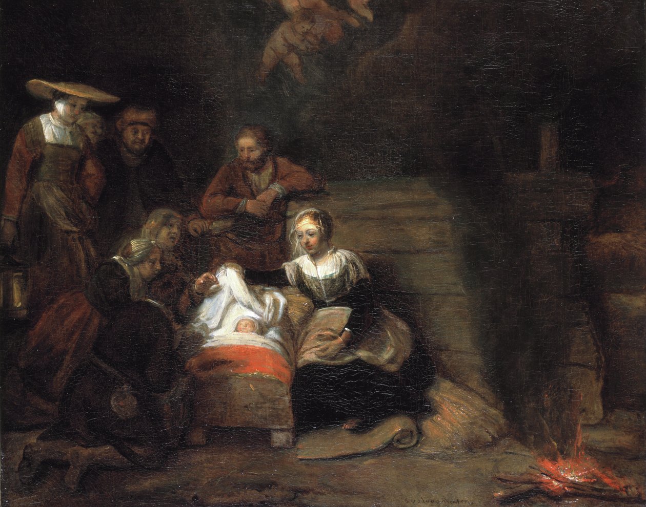 The Adoration of the Christ Child by Samuel van Hoogstraten