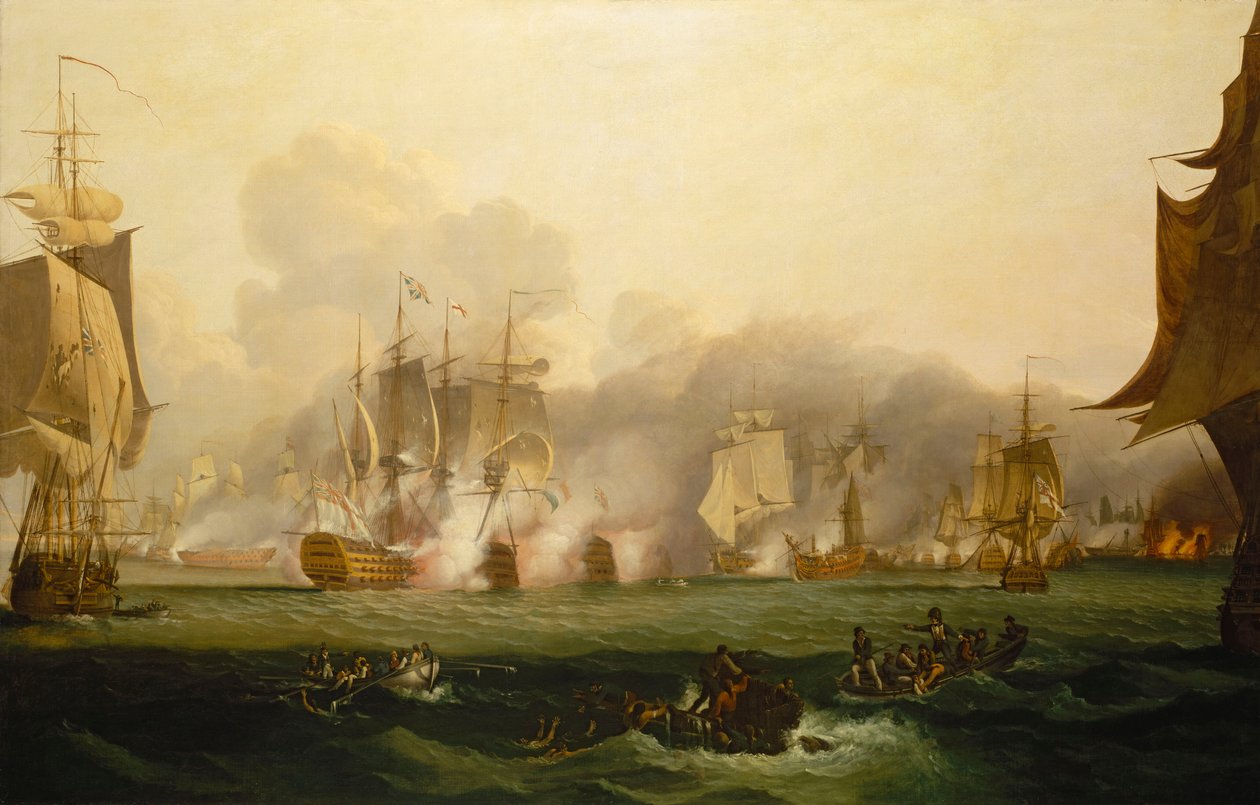 The Battle of Trafalgar, 21 October 1805, Early 19th Century by Samuel Drummond