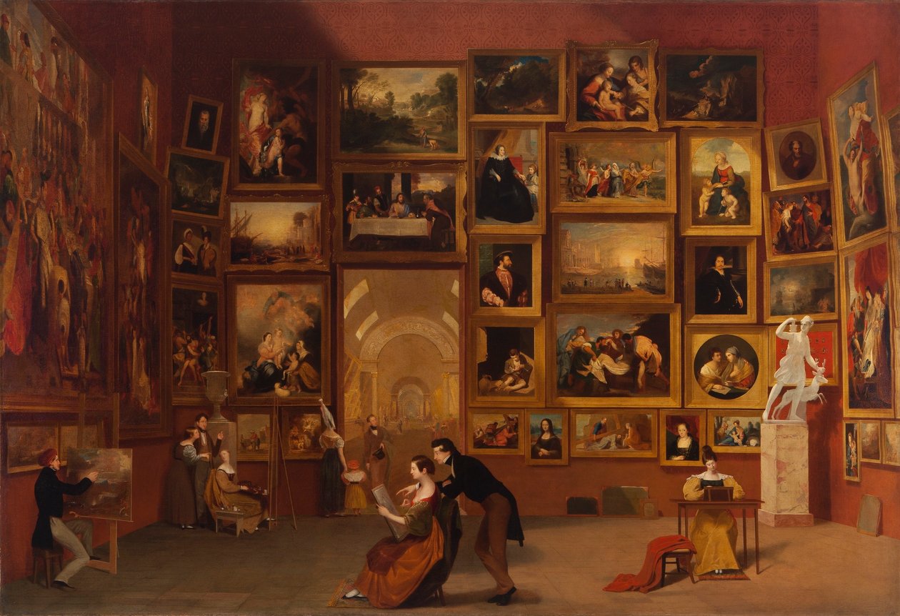 Gallery of the Louvre by Samuel Finley Breese Morse