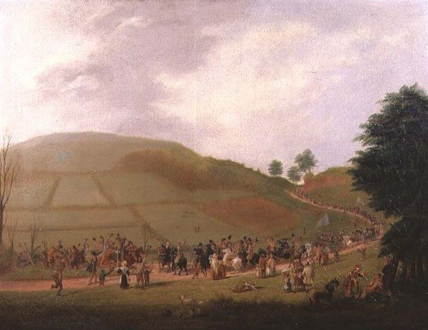 The Election Procession of Sir William Miles (1797-1878) by Samuel Griffiths Tovey