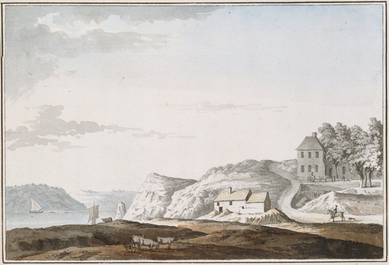 Aust Passage, Gloucestershire by Samuel Hieronymous Grimm