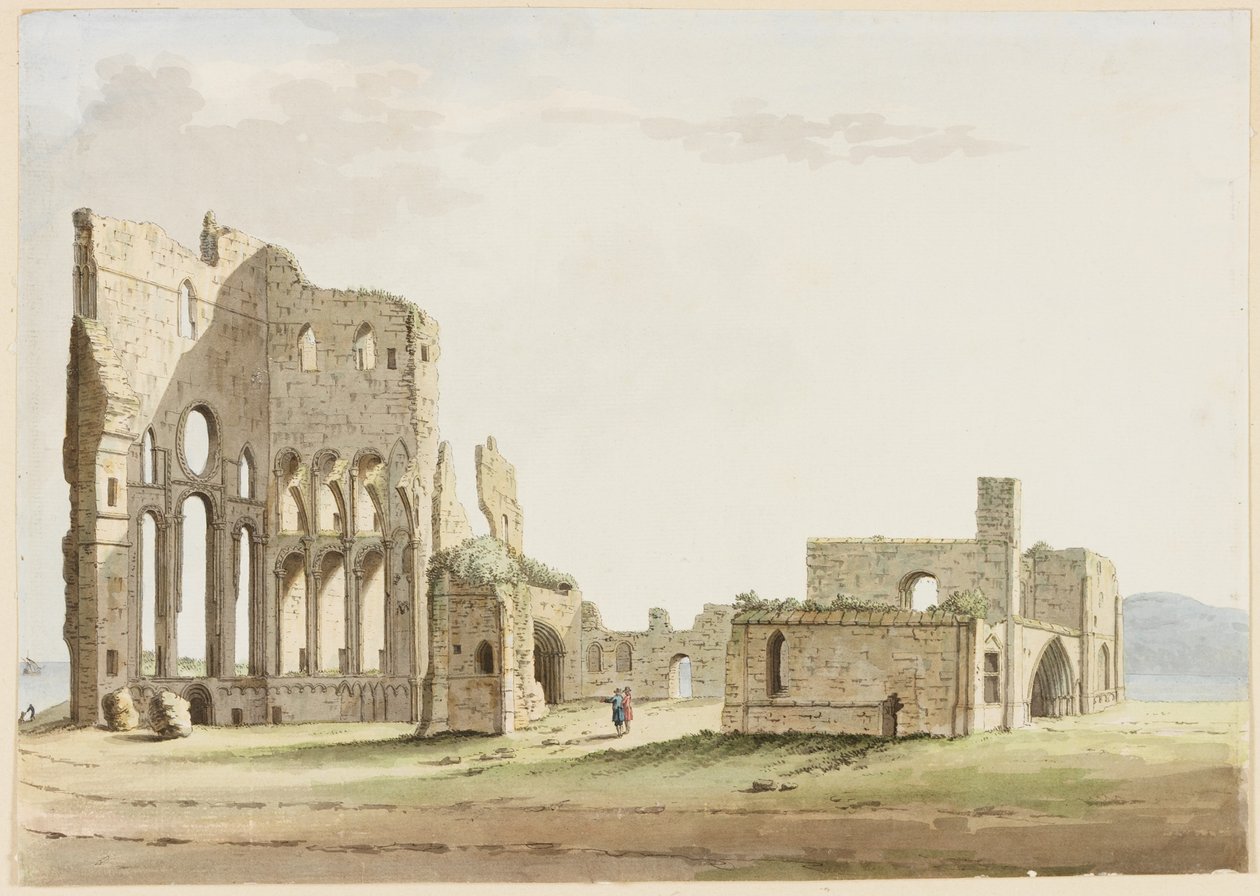 Tynemouth Priory, Northumberland by Samuel Hieronymous Grimm