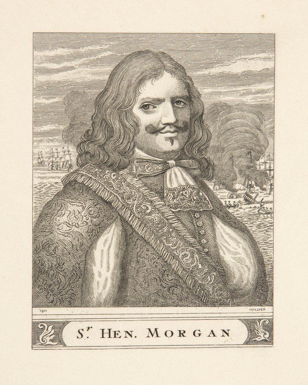 Sir Henry Morgan, pub. 1911 by Samuel Hollyer