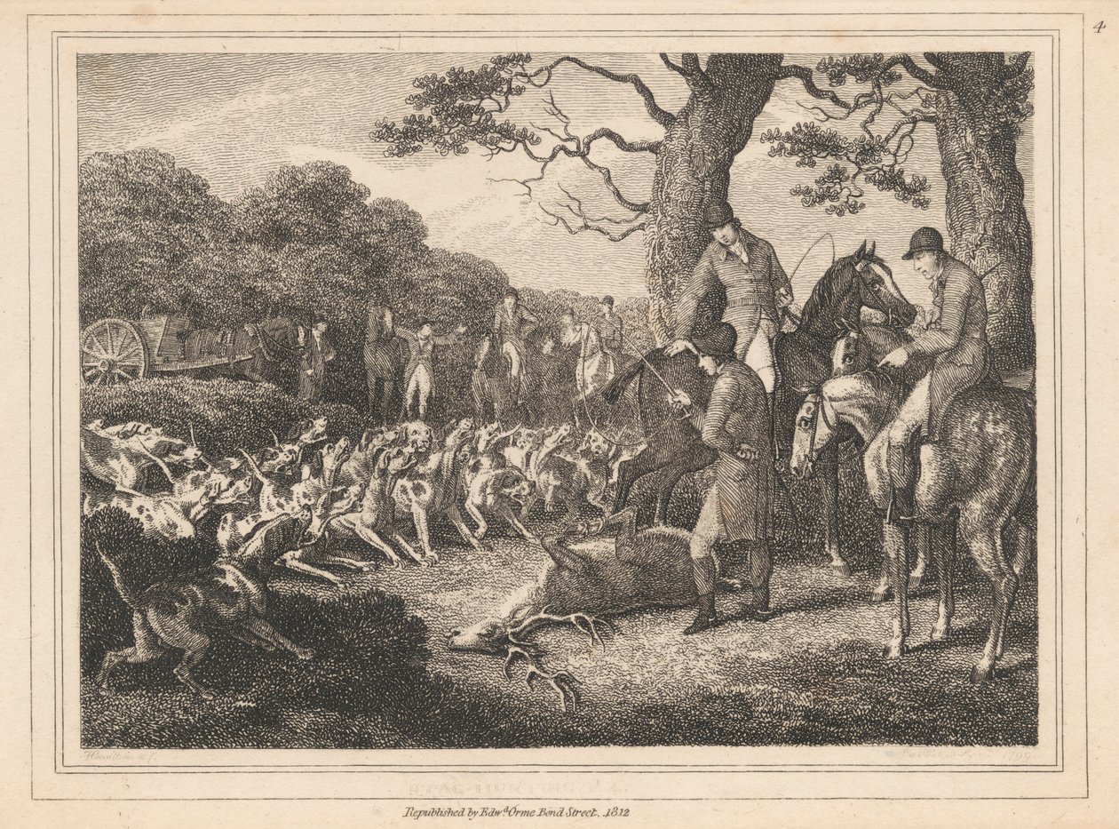 Stag Hunting by Samuel Howitt