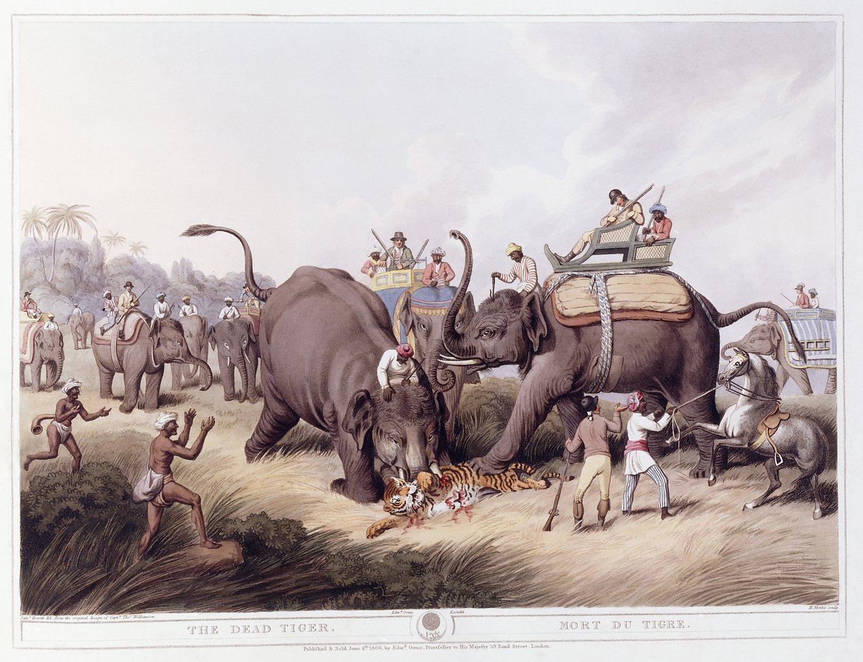 The Dead Tiger; Mort du tigre, 1807 by Samuel Howitt