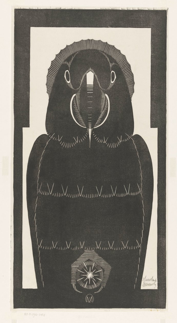 Macaw by Samuel Jessurun de Mesquita (signed by artist)