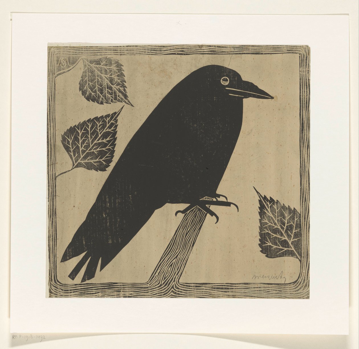 Crow by Samuel Jessurun de Mesquita (signed by artist)