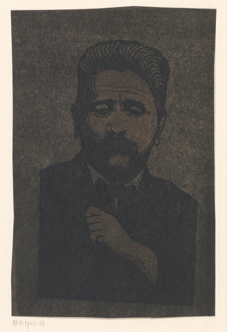 Self-Portrait (with Shadow) by Samuel Jessurun de Mesquita (signed by artist)