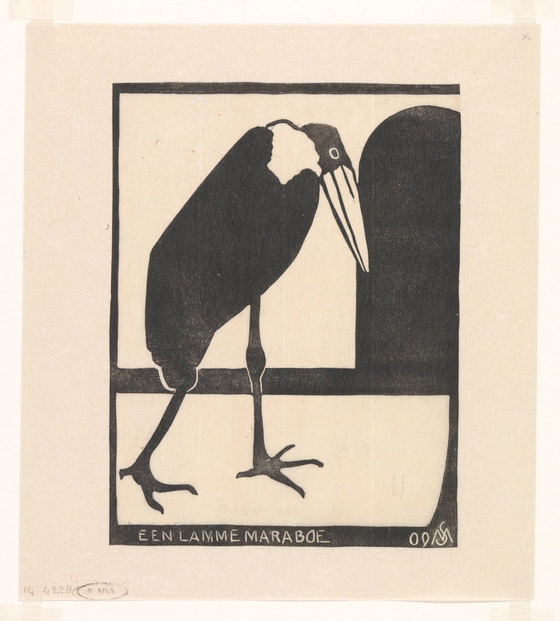 A Lame Marabou by Samuel Jessurun de Mesquita