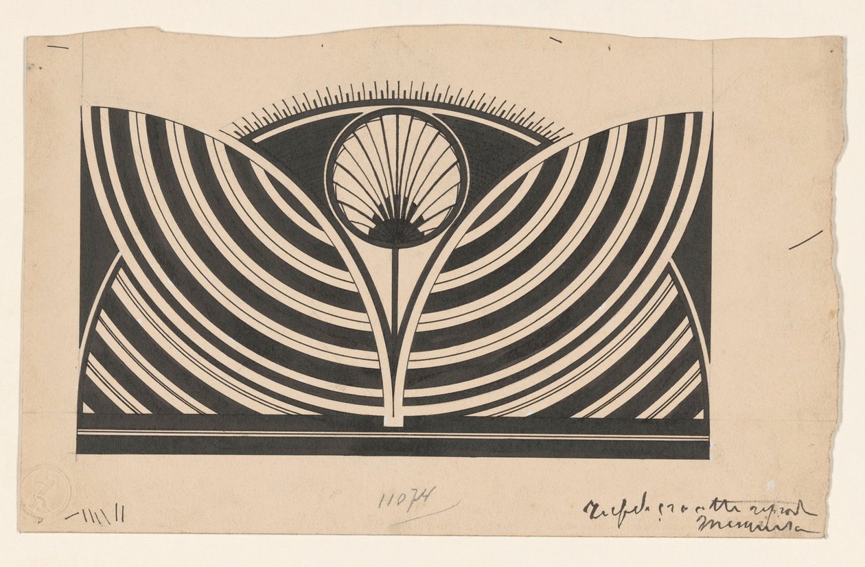 Design for an Ornamental Book Printing Stamp by Samuel Jessurun de Mesquita