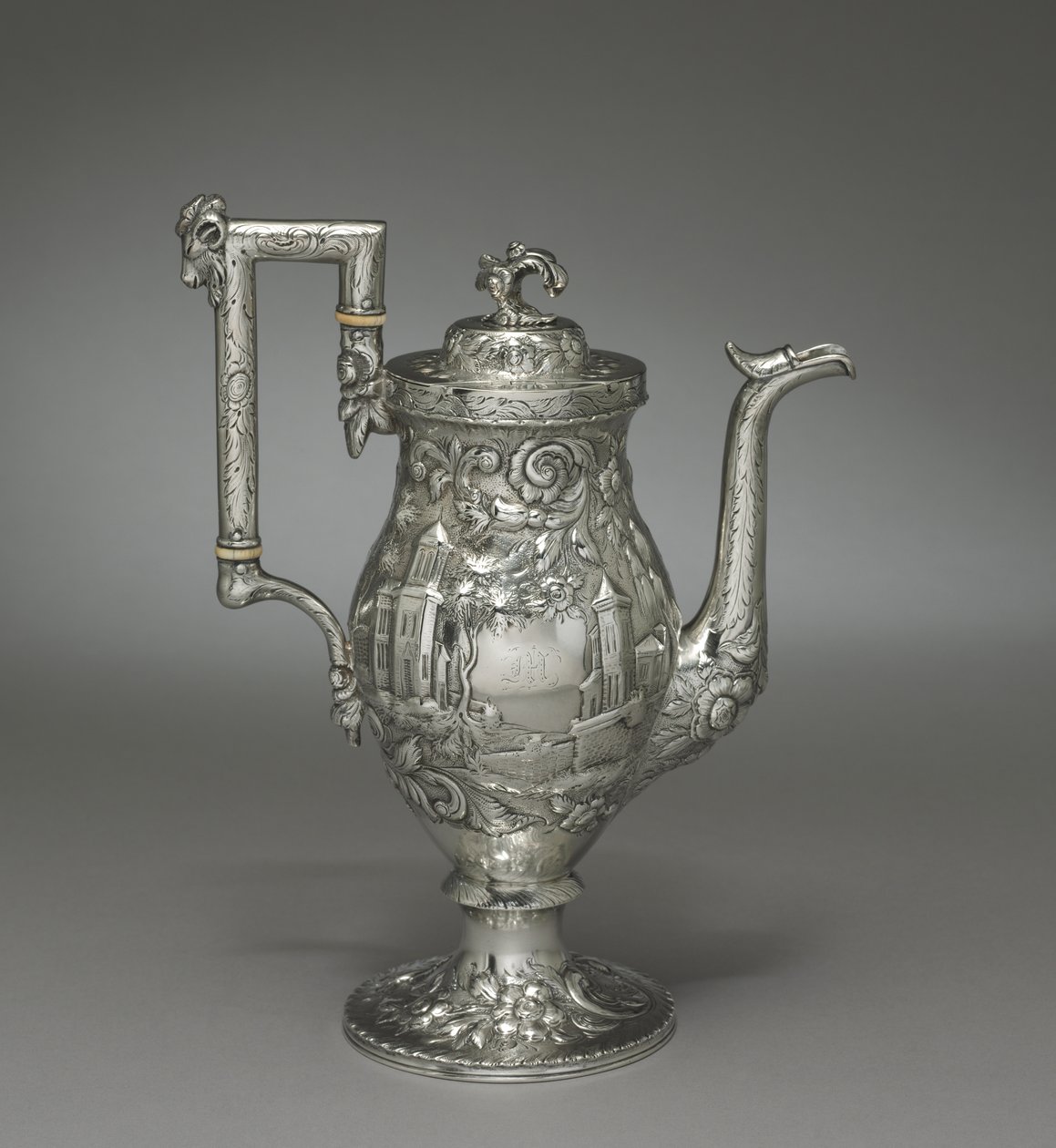 Neo-Rococo Coffee Pot by Samuel Kirk