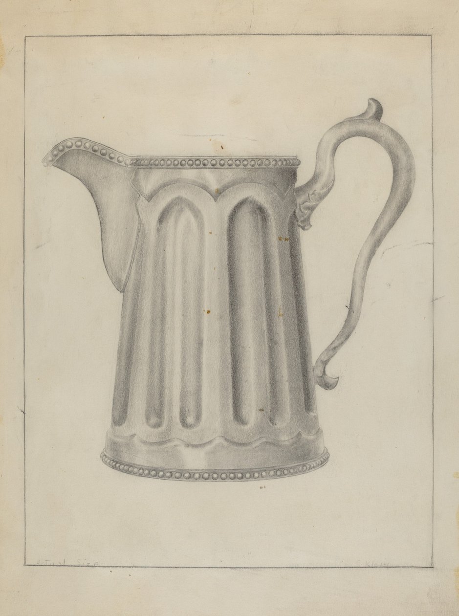 Pewter Creamer by Samuel O. Klein