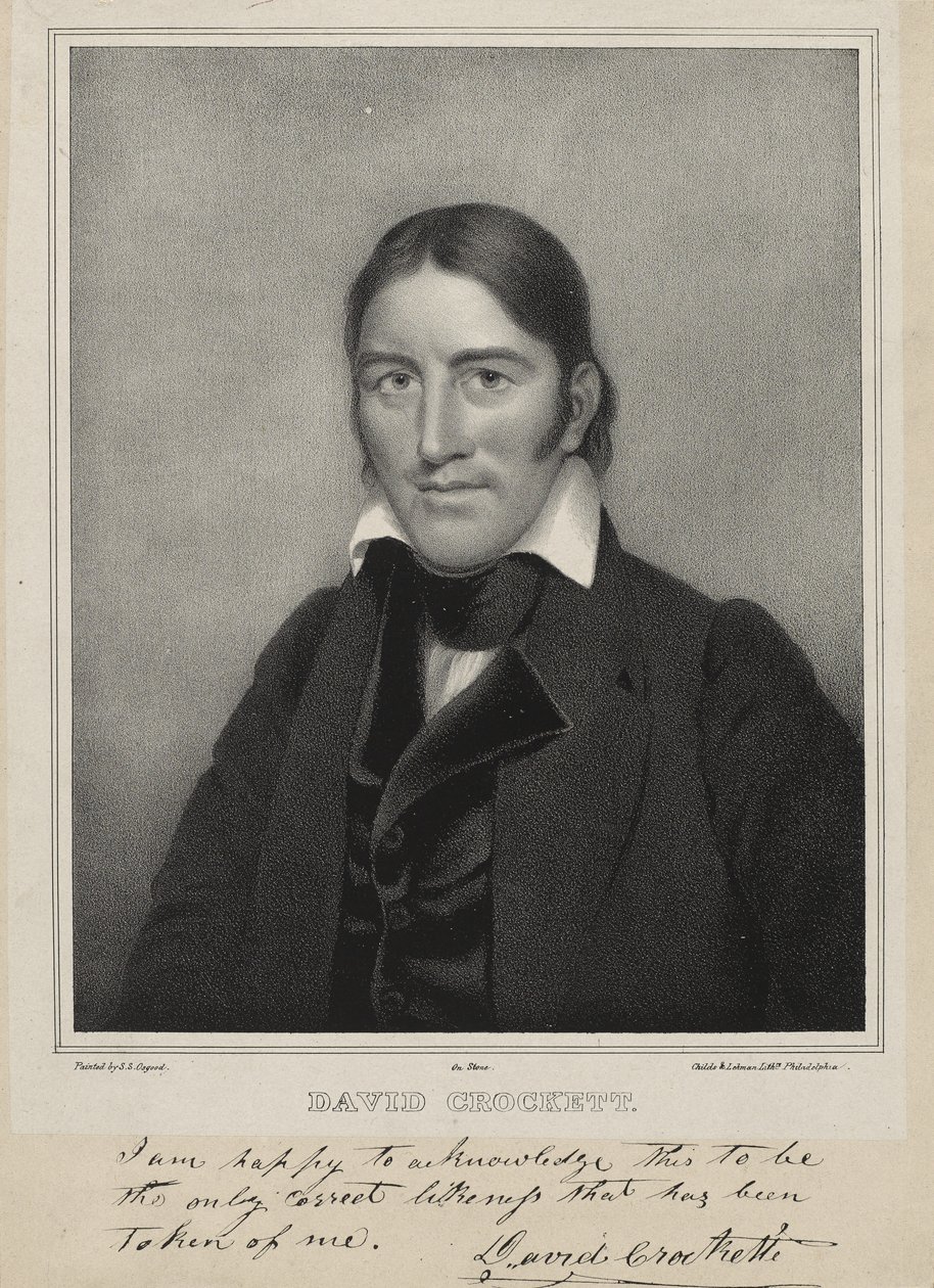 David Crockett, c.1835 by Samuel Osgood