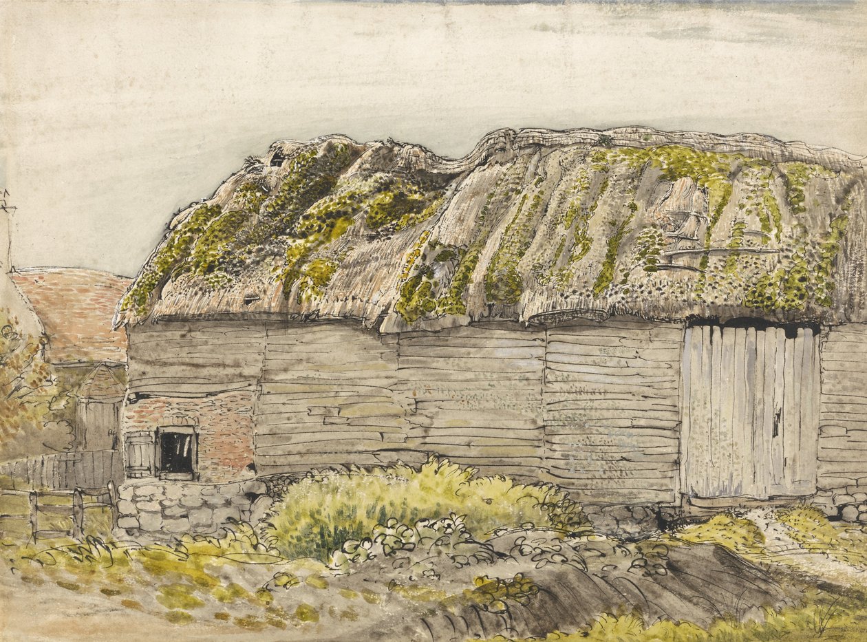 A Barn with a Mossy Roof, Shoreham by Samuel Palmer