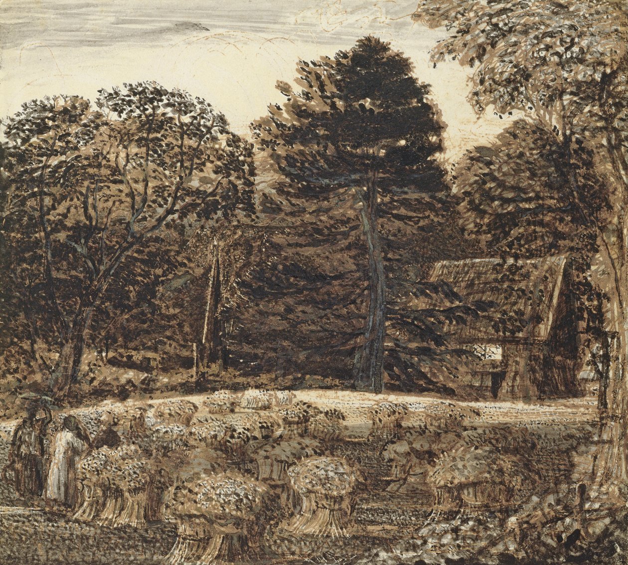 A Cornfield, Shoreham at Twilight by Samuel Palmer