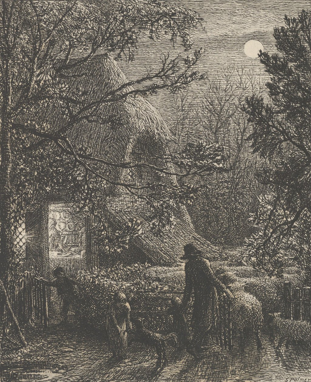 Christmas, or Folding the Last Sheep by Samuel Palmer