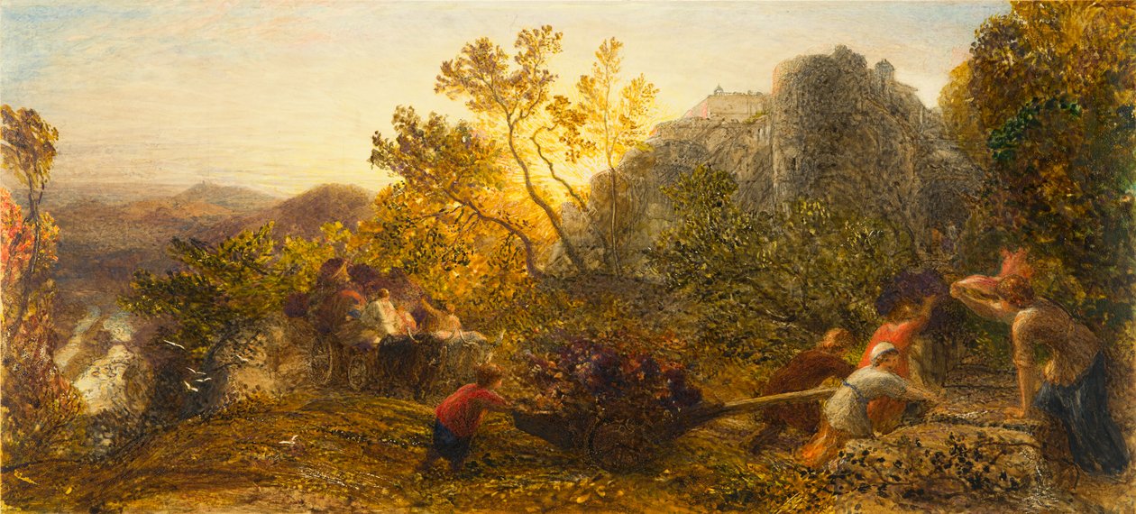 Harvest in the Vineyard, 1859 by Samuel Palmer