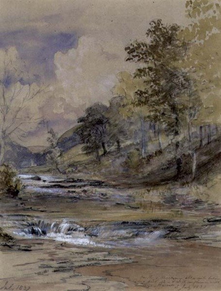 On the River Machwy, Wales by Samuel Palmer