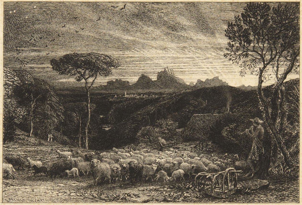 Opening the Fold by Samuel Palmer