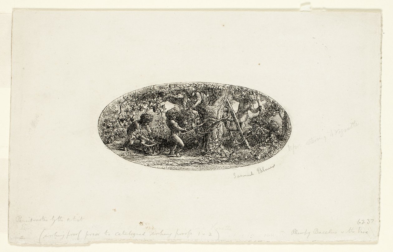 Plumpy Bacchus by Samuel Palmer