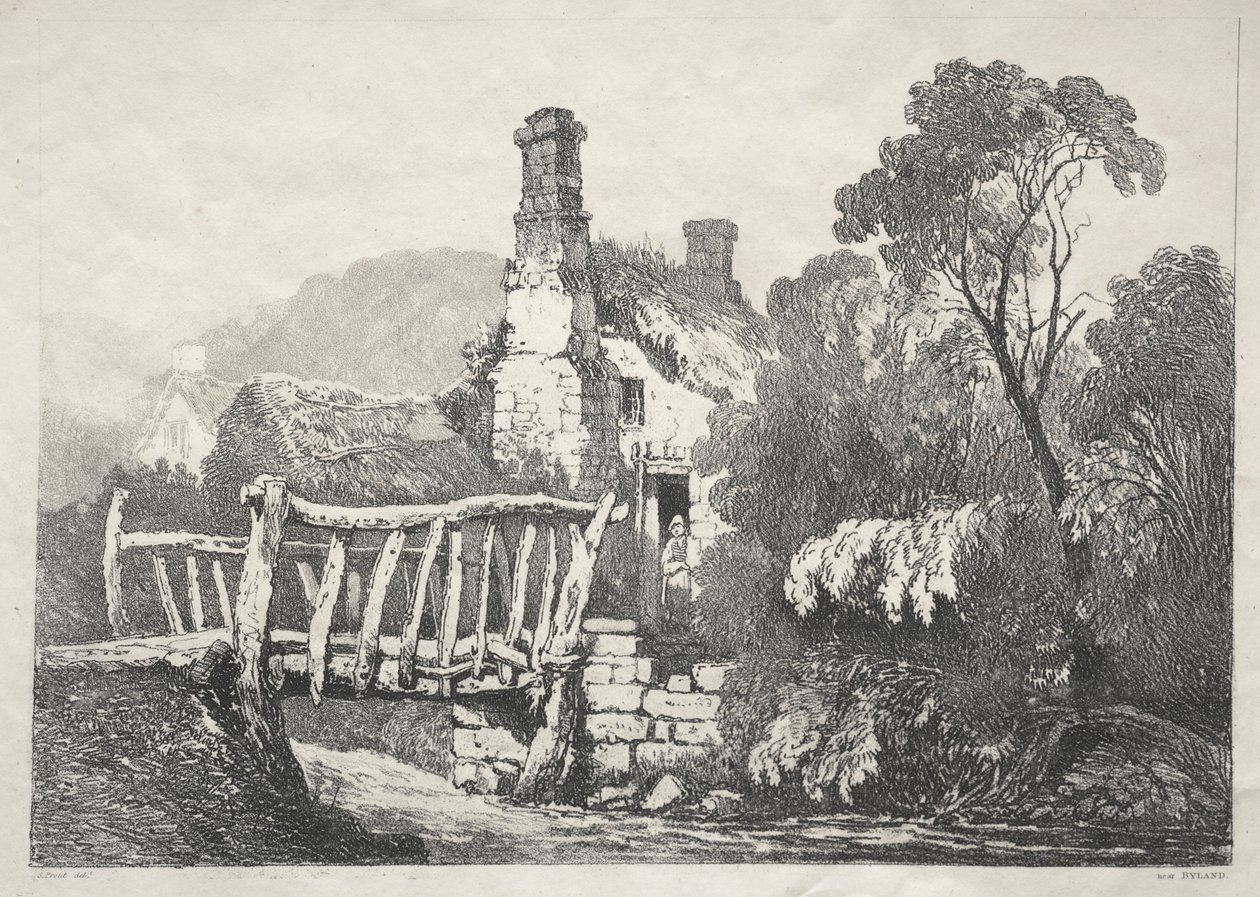 Near Byland by Samuel Prout