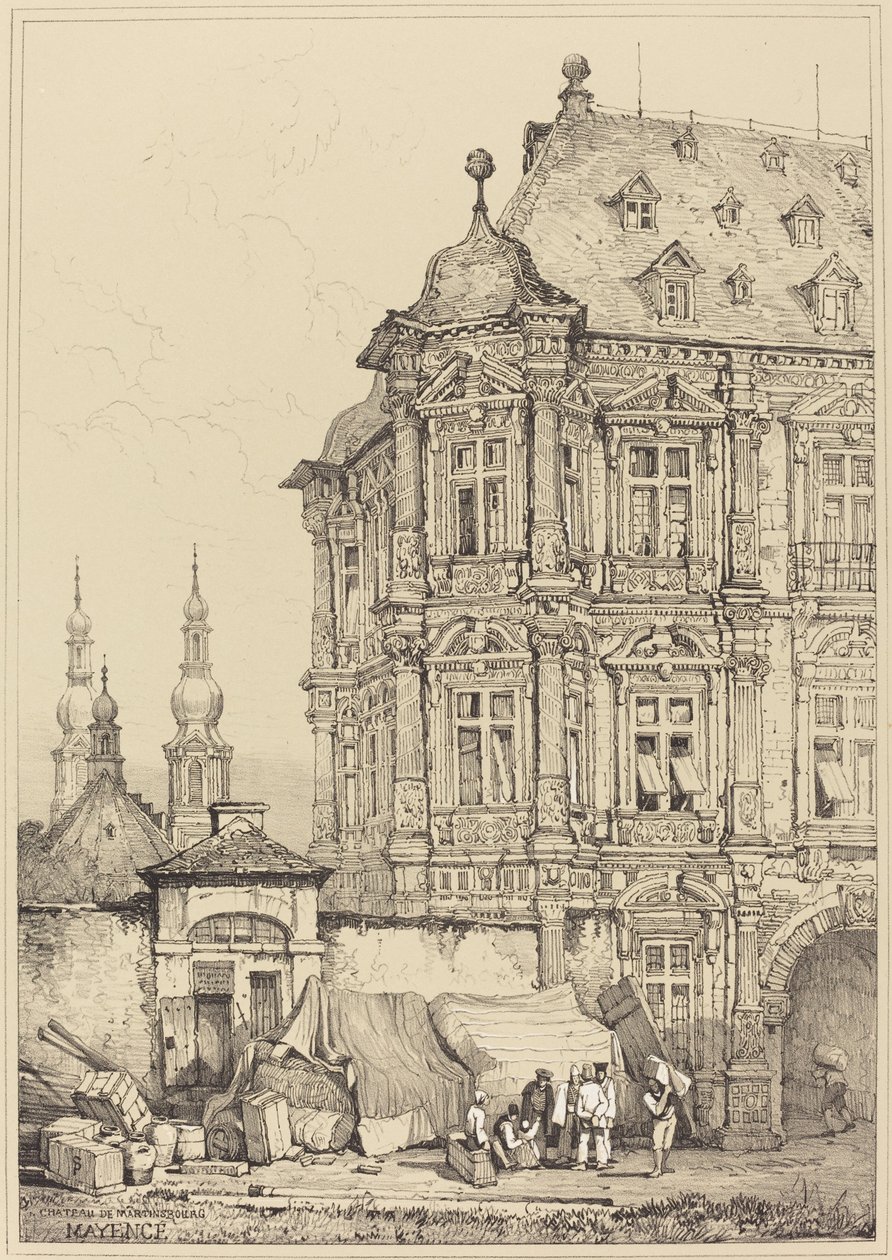 Chateau de Martinsbourg, Mayence by Samuel Prout